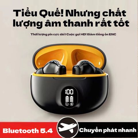 Tai Nghe Bluetooth 5.4 D56 Không Dây Chống Ồn - Tai Nghe Sport Gaming Điều Khiển Cảm Ứng, Âm Thanh Bass Mạnh Mẽ, Thời Gian Sử Dụng 4-8 Giờ