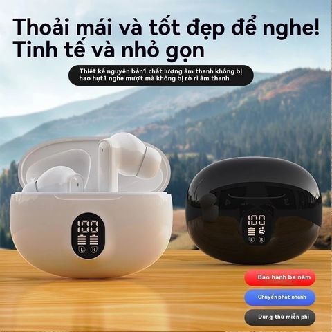 Tai Nghe Bluetooth 5.4 D56 Không Dây Chống Ồn - Tai Nghe Sport Gaming Điều Khiển Cảm Ứng, Âm Thanh Bass Mạnh Mẽ, Thời Gian Sử Dụng 4-8 Giờ