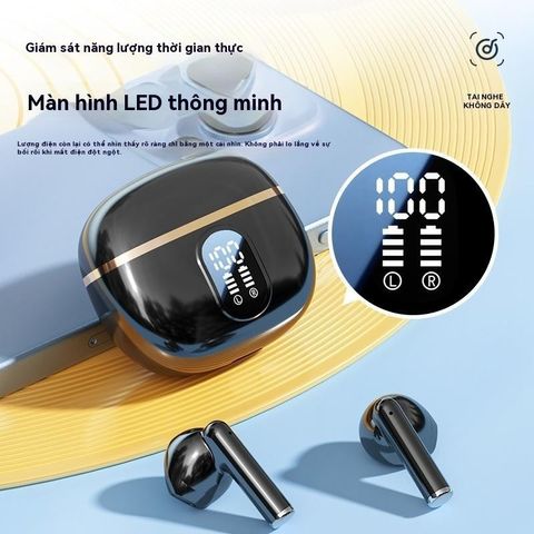 Tai nghe Bluetooth không dây J08 TWS V5.4 - Giảm tiếng ồn CVC8.0, Màn hình LED, Âm thanh Hi-Fi Stereo, Hộp sạc chống nước