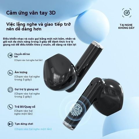 Tai nghe Bluetooth không dây J08 TWS V5.4 - Giảm tiếng ồn CVC8.0, Màn hình LED, Âm thanh Hi-Fi Stereo, Hộp sạc chống nước