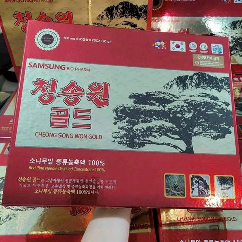 Tinh Dầu Thông Đỏ CheongSongWon Gold Hàn Quốc - Hỗ Trợ Sức Khỏe, 180 Viên - Giảm Cholesterol, Tăng Cường Miễn Dịch