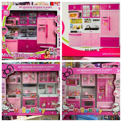 Bộ Đồ Chơi Nhà Bếp 3 Ngăn Mini Kitchen Set Có Đèn Âm Thanh - Phát Triển Tư Duy Sáng Tạo Cho Trẻ 3-8 Tuổi
