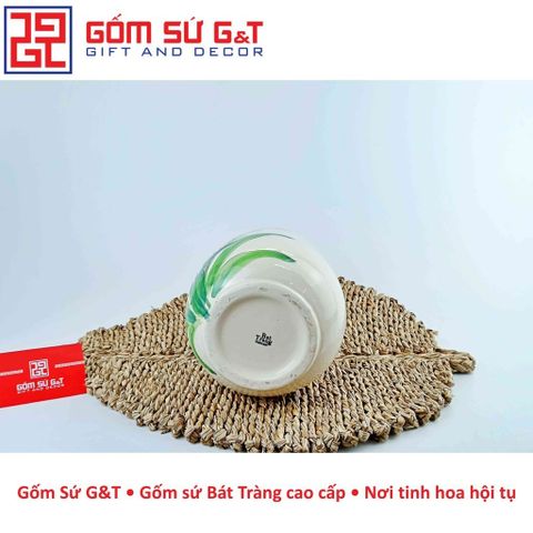 Lọ Hoa Gốm Sứ Họa Tiết Hoa Loa Kèn Dáng Phích Vuông - Vật Phẩm Phong Thủy Sang Trọng, Quà Tặng Ý Nghĩa