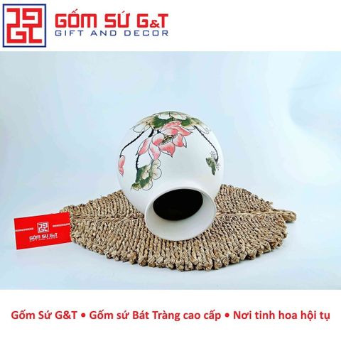 Lọ Hoa Gốm Sứ Vẽ Sen - Phong Thủy Tạo Điểm Nhấn Thẩm Mỹ Cho Không Gian Sống