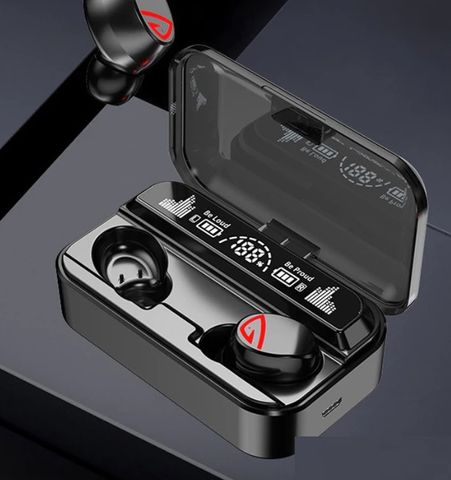 Tai Nghe Không Dây S10 Pro TWS Bluetooth 5.2 - Âm Thanh Hifi, Chống Ồn, Kiêm Sạc Dự Phòng 2200mAh, Chống Nước, Cảm Ứng