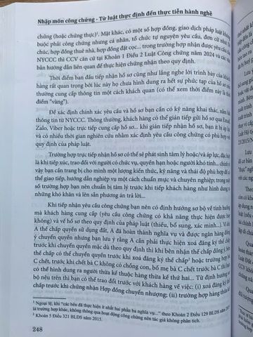 Nhập môn công chứng – Từ luật thực định đến thực tiễn hành nghề (Tái bản lần thứ nhất, có sửa đổi, bổ sung)