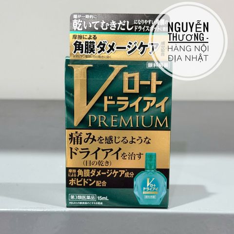 Nước Nhỏ Mắt Rohto V-Premium - Dưỡng ẩm, Làm Sáng Mắt, Giảm Mệt Mỏi, Hàng Nội Địa Nhật Bản, Sản Phẩm Chăm Sóc Mắt Cao Cấp