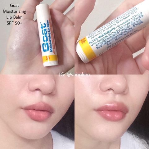 Son Dưỡng Môi Goat Moisturising Lip Balm SPF50+ 5g - Dưỡng Ẩm và Chống Nắng Hiệu Quả, Hương Vị Kẹo Sữa Thơm Ngon