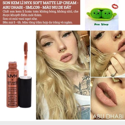 NYX Soft Matte Lip Cream - SMLC 09 Abu Dhabi - màu nude đất 240693