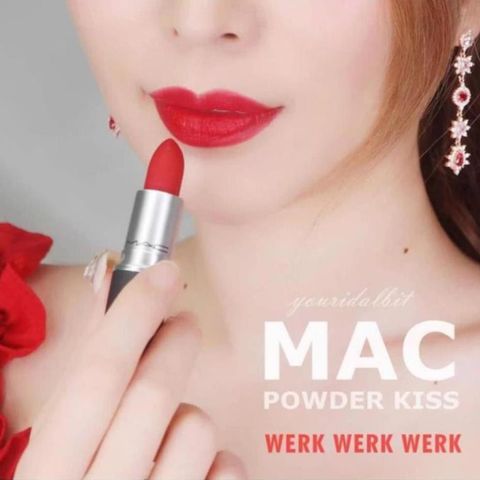 Son MAC 922 Werk Werk Werk – Đỏ Lạnh Ánh Cam 240705
