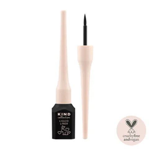 Bút Kẻ Mắt Nước KIND Cosmetics Liquid Eyeliner Màu Đen Nhất 4ml - Lâu Trôi, Không Lem, 100% Thuần Chay, Không Độc Hại