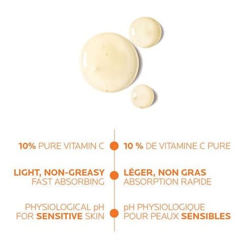 TINH CHẤT DƯỠNG SÁNG DA La Roche Posay C10 PURE VITAMIN C SERUM 10ML sample 240768