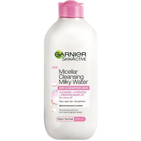 Sữa tẩy trang cho da khô Garnier Micellar Cleansing Milky Water 400 mL 240849