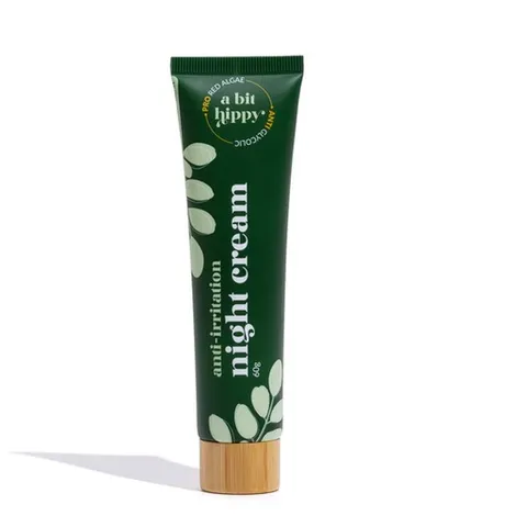 Kem Dưỡng Da Ban Đêm A Bit Hippy 60g - Chiết Xuất Tảo Đỏ, Axit Hyaluronic, Dưỡng Ẩm và Làm Sáng Da, Phù Hợp Với Tất Cả Các Loại Da