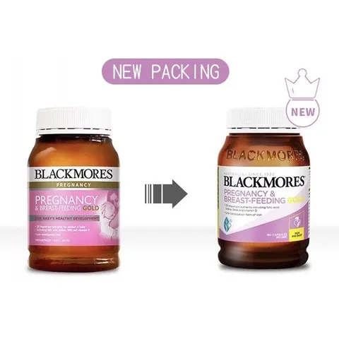 Vitamin tổng hợp Blackmores Bà Bầu Pregnancy And Breast-Feeding Gold - Hỗ trợ sức khỏe mẹ và thai nhi, 120 viên