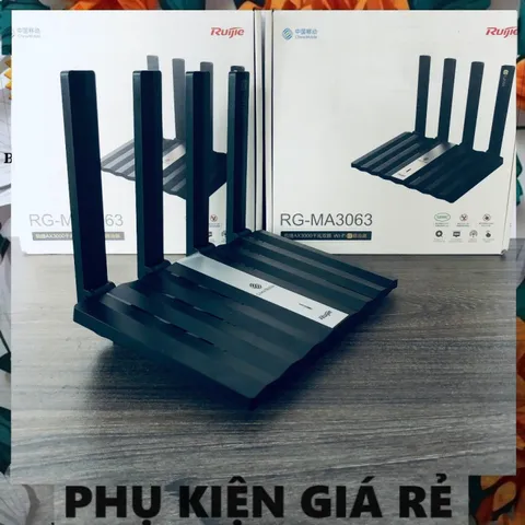 Bộ Phát Router Wifi6 Ruijie RG-MA3063 / RG-MA3062 chuẩn AX3000 Mbps - Công Nghệ MESH 2 Băng Tần, Tốc Độ Cao, Hỗ Trợ Nhiều Thiết Bị Sử Dụng