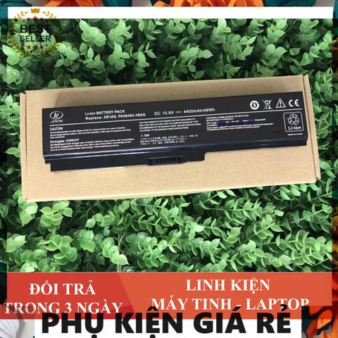 Pin Laptop Toshiba 6 Cell - C640, L510, L655, L730, A665, Bảo Hành 9 Tháng, Thời Gian Sử Dụng 2-2.5 Giờ