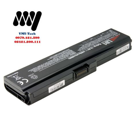 Pin Laptop Toshiba Thay Thế - Dung Lượng 4400mAh/5200mAh, 6 Cell, 11.1V, Bảo Hành 12 Tháng - Phụ Kiện Chính Hãng, Đen