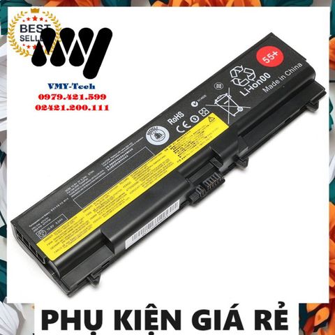Pin Thay Thế Laptop Lenovo Edge E520 W510 W520 - Dung Lượng 4400-5200mAh 6 Cell Li-ion, Bảo Hành 6 Tháng