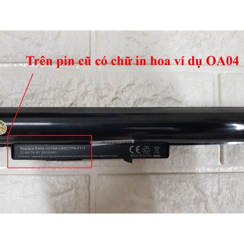 Pin Laptop Chính Hãng OA04 OA03 HP 240 G2 CQ14 CQ15 15-h000 15-S000 - Pin Li-on 4 Cell Thay Thế, Bảo Hành 9 Tháng