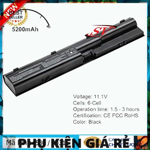 Pin Laptop HP ProBook 4530s 4430s 4540s 6 Cell 5200mAh Mới 100% - Phụ Kiện Chất Lượng Cao, Bảo Hành 9 Tháng