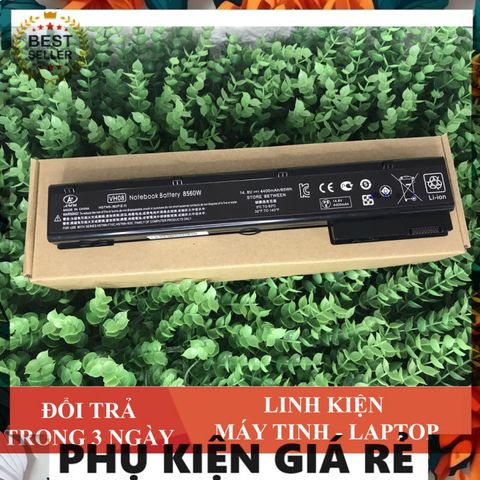 Pin Laptop HP Elitebook 8560w/8570w/8760w/8770w - Pin Li-on 8 Cell Mới, Bảo Hành 9 Tháng, Phụ Kiện Giá Rẻ Cho Workstation