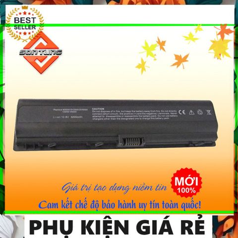 Pin Laptop HP Pavilion DV2000 DV2400 DV6000 DV6100 - Thay Thế 4400mAh 6 Cell Bảo Hành 9 Tháng