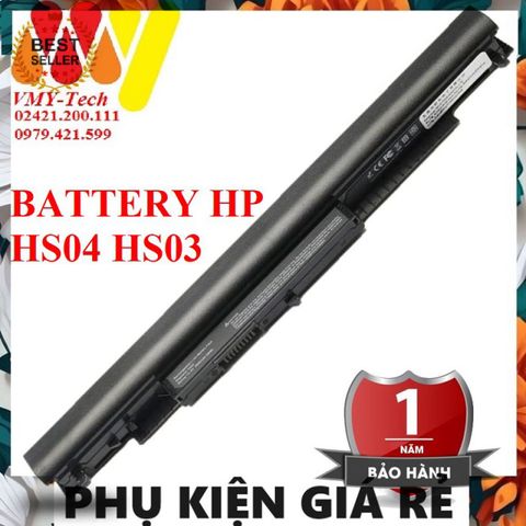 Pin Thay Thế Laptop HP HS04 HSTNN-LB6V HSTNN-LB6U 2600mAh 14.4V 4 Cell - Chất Lượng Cao, Bảo Hành 12 Tháng