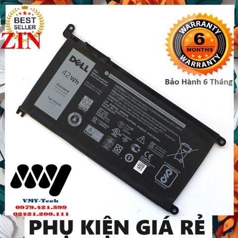 Pin Laptop Dell Vostro 5468/5568 P62F P62F001 - Pin Li-ion 3500mAh, Bảo Hành 6 Tháng, Giá Cạnh Tranh