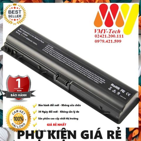 Pin Laptop HP Lion 6 Cells 5200mAh - Thay Thế Chính Hãng cho DV2, C700, F500, F700, V3000, DV6xxx - Bảo Hành 12 Tháng