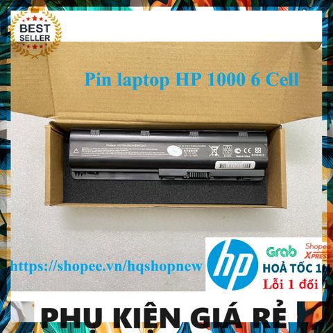 Pin Laptop HP 1000 6 Cell Chính Hãng - Pin Đen Chất Lượng Cao, Bảo Hành Nhanh, Phụ Kiện Giá Rẻ Cho Laptop HP