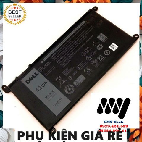 Pin Laptop Dell Inspiron 15 Series 7569 7579 5578 5567 5565 7460 7560 - Pin 4 cell Li-ion 11.4V 42Wh, Bảo hành 6 tháng