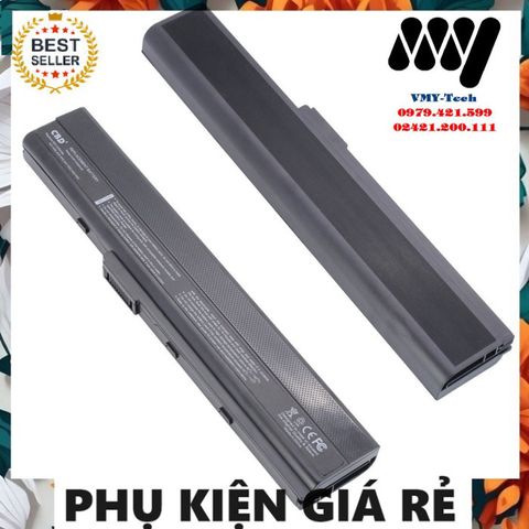 Pin Laptop Asus P52, P52F, P52J, P52JC - Pin Li-ion 6 Cell 5200mAh Đen, Bảo Hành 9 Tháng, Giá Rẻ, Uy Tín