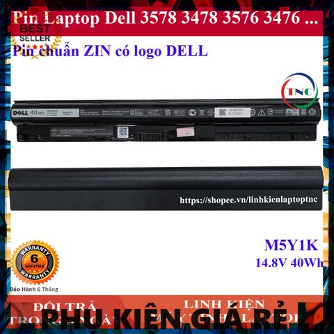 Pin Laptop Dell M5Y1K Thay Thế cho Dell 3578 3478 3576 3476 - Tương Thích CPU Thế Hệ 8, 9, 10 - Phụ Kiện Chất Lượng Cao