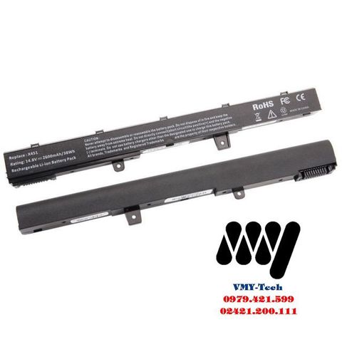 Pin Laptop Asus X451 X551 A41N1308 - 4 Cell 14.8V 2600mAh - Phụ Kiện Chính Hãng Giá Rẻ, Bảo Hành 1 Đổi 1 Trong 9 Tháng