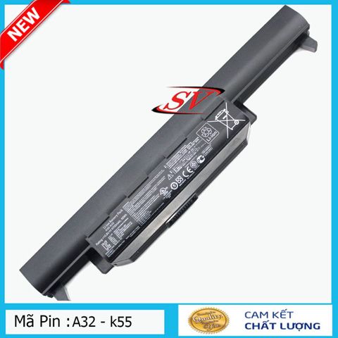 Pin Laptop ASUS A32-K55 K45 K55 K75 A45 A55 R400 R500 6 Cell 4400-5200mAh - Thay Thế Chính Hãng, Bảo Hành 9 Tháng