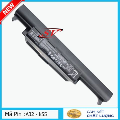 Pin Laptop ASUS A32-K55 K45 K55 K75 A45 A55 R400 R500 6 Cell 4400-5200mAh - Thay Thế Chính Hãng, Bảo Hành 9 Tháng