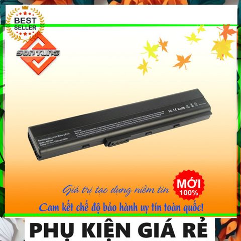 Pin Laptop Asus A31-K52 A32-K52 A41-K52 A42-K52 6 Cell - Phụ Kiện Bảo Hành 09 Tháng, Đổi Mới 1-1, Thời Gian Sử Dụng 1.5-2h
