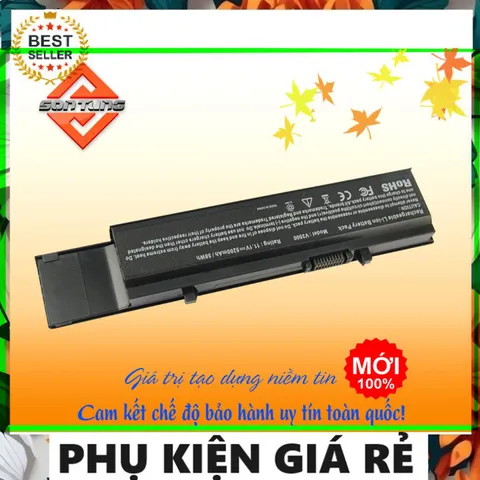 Pin Thay Thế Dell Vostro 3400/3500/3700 - 6 Cell 4400-5200mAh Li-ion, Bảo Hành 9 Tháng, Phụ Kiện Máy Tính Chính Hãng
