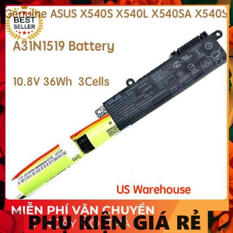 Pin Laptop Asus A31N1519 Chính Hãng 6 Cell Màu Đen - Sản Phẩm Mới 100% Bảo Hành Đổi Mới