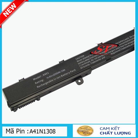 Pin Laptop ASUS X551/X451/X451C/X451CA Mã A41N1308 - Pin Lion 4 Cell, 2200mAh, Hàng Mới, Giá Rẻ, Bảo Hành 9 Tháng