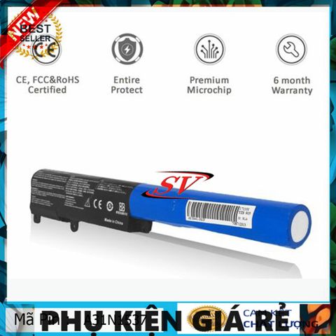 Pin Laptop ASUS VivoBook X441/X441S/X441U/X441SA/X441UA - Pin Zin 3 Cell 36Wh, Thời gian sử dụng 2-2.5h, Bảo hành 6 tháng