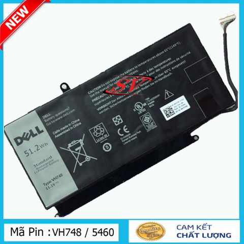Pin Laptop DELL Vostro 5460 Zin - Thay Thế 11.1V 51.2Wh, Tương Thích 5460 5470 5560, Bảo Hành 6 Tháng
