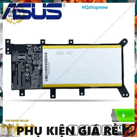 Pin Laptop Asus C21N1347 Chính Hãng - Pin Thay Thế cho F554, F554L, F555, F555L, FL5500, FL5500L, Đen, Chất Lượng Cao