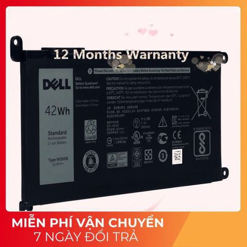 Pin Laptop Dell Vostro 5468 P75G001 - Pin Chính Hãng Đen 42W, Thời Gian Sử Dụng Lâu, Phụ Kiện Laptop Chất Lượng Cao