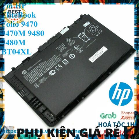 Pin Laptop HP EliteBook Folio 9470 9470M 9480 9480M BT04XL Zin Chính Hãng - Bảo Hành 100% Chất Lượng Cao