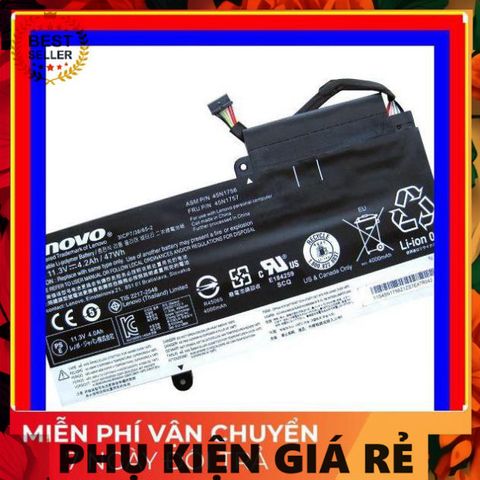 Pin Laptop Lenovo ThinkPad E450 E450C E455 E460 E460C Hàng Zin Chất Lượng - Bảo Hành 6 Tháng, 4.12Ah/47Wh