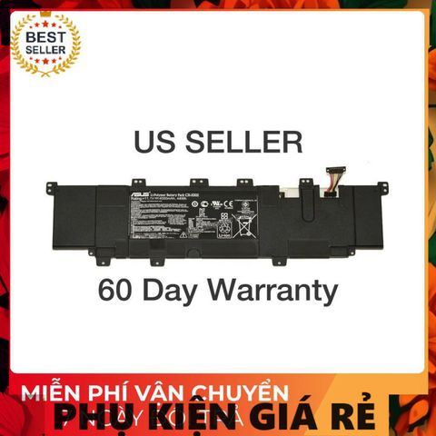 Pin Laptop Asus S300C S300CA - Phụ Kiện Chính Hãng, 44W, Mới 100%, Bảo Hành Đổi Mới 100%