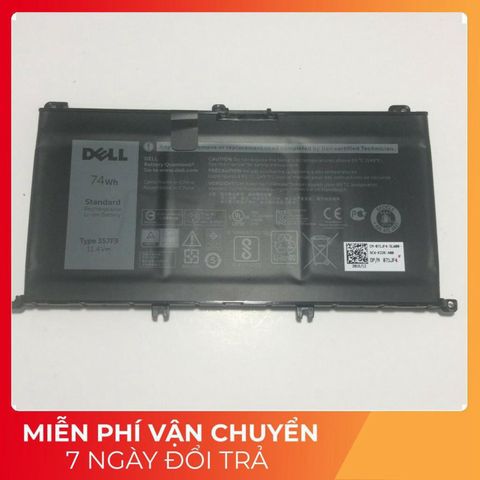 Pin Laptop Dell Inspiron 7557 7559 7566 7567 7759 357F9 Chính Hãng - Pin Zin Đen 74Wh, Thời Gian Sử Dụng Lâu Dài, Phụ Kiện Chất Lượng Cao