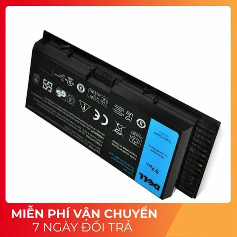 Pin Laptop Dell Precision M4600 M4700 M4800 9 Cell 97W Chính Hãng - Pin Zin Đen, Bảo Hành 100% Thay Mới